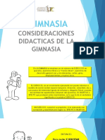 CONSIDERACIONES DIDACTICAS DE LA GIMNASIA - Parte 1