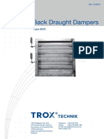 Trox BDD Back Draught Dampers M