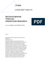 Decision Making Through Operations Research - Hyattractions