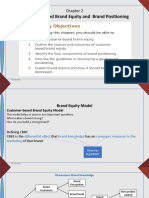 Customer-Based Brand Equity and Brand Positioning