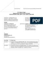 MARZOLF v. BOMBARDIER, INC. Docket