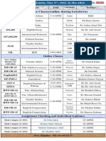 ON-Campus Classes (Online During Lockdown)