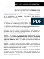 Contrato Privado de Membresía Gimnasio111