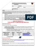 ACTIVIDAD 11. Plan Lector y Olimpiadas Matemáticas