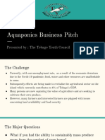 Aquaponics Business Pitch: Presented By: The Tobago Youth Council