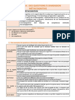 Partie 7. Des Questions A Dimension Metacognitive