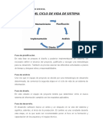 Fases Del Ciclo de Vida de Sistema