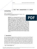 Data Security and Risk Assessment in Cloud Computi