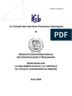 Questions en Matière de Réglementation Et de Contrôle de Takaful Assurance Islamique 2006 France Et Tunisie