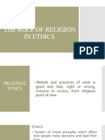 The Role of Religion in Ethics