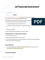 Compound Financial Instrument