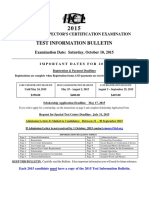 Test Information Bulletin: Container Inspector'S Certification Examination