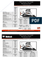 T590 Compact Track Loader Maintenance Items