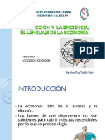 Clase 3 La Elección y La Eficiencia,.lenguaje Económico