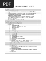 FLUP Checklist For Review and Outline Guide