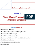 Plane Waves Propagations in An Arbitrary Direction: EE2060 Engineering Electromagnetic