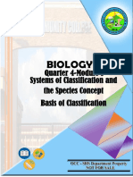 Quarter 4-Module 1 Systems of Classification and The Species Concept Basis of Classification