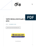 NEW HOLLAND Fault Codes DTC: BY ON