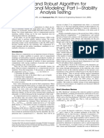 Fast and Robust Algorithm For Compositional Modeling: Part I-Stability Analysis Testing