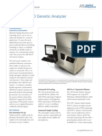 Abi P 310 Genetic Analyzer: Specifications Sheet