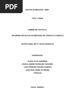 PROGRAMACIÓN DE PLAN DE MERCADEO DEL PRODUCTO O SERVICIO Final