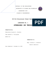 Stresses On Truss: CE 514 Structural Steel Design