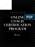 Online Coach Certification Program: MARCH 2020