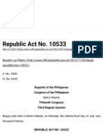 Republic Act No. 10533 - Official Gazette of The Republic of The Philippines