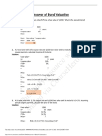 This Study Resource Was: Answer of Bond Valuation