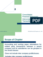 Consolidated Financial Statements: Intercompany Transactions