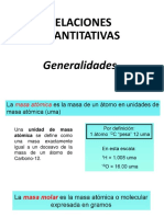 Relaciones Cuantitativas Generalidades