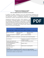 Diario de Campo - Practica de Observación Fernando Jose Recalde Estupiñan