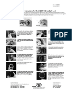 Installation Instructions For Model 2007 D - Drive Safe Lock