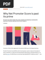 Why Net Promoter Score Is Past Its Prime - Análisis para Sesión 3