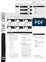 Dungeon World - Druid Character Sheet