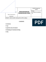 Work Methodology For Foundation Bolt Fixing