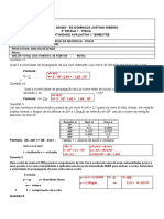 Prova Avaliativa 1º Bimestre 3º Ano