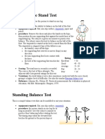 Stork Balance Stand Test: Stopwatch