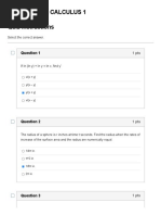 Differential Calculus 1 Quiz Instructions: Started: Apr 14 at 1:35pm