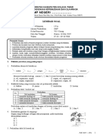 Soal Pat Ipa Kelas 7 Sem 2