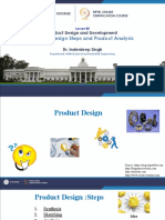 Lecture 05 Product Design Steps and Product Analysis