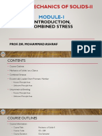 Ce-228: Mechanics of Solids-Ii: Module-1