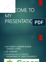 Welcome To MY Presentation