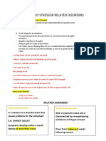 Trauma and Stressor Related Disorders