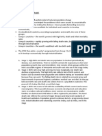 Demographic Transition Model + DTM 9 Marker