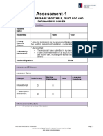 Assessment-Task-1 (3) Prepare Vegetable and Fruits