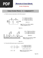 Linear System Theory Assignment # 3: University of Central Punjab