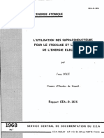 L'Utilisation Des Supraconducteurs Pour Le Stockage Et La Decharge de L'Energie Electrique