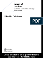 Polly Jones - The Dilemmas of Destalinisation A Social and Cultural History of Reform in The Khrushchev Era (Basees Curzon Series On Russian & East European Studies) (2006)