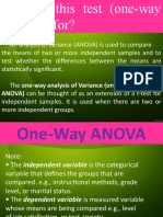 ANOVA) Can Be Thought of As An Extension of A T-Test For